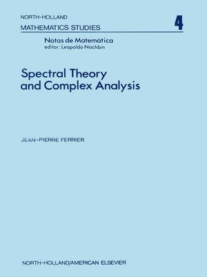 cover image of Spectral Theory and Complex Analysis